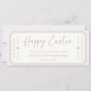 Lilac Lila Happy Oaster Gutscheinkarte Einladung