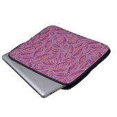 Lilac/Lila Herbstleaves - Laptop-Sieb Laptopschutzhülle (Vorne Knopf)