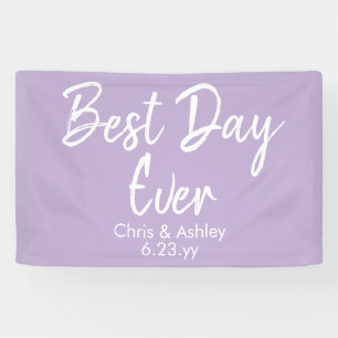 Lilac Lila Hochzeitsempfehlung für den besten Tag  Banner
