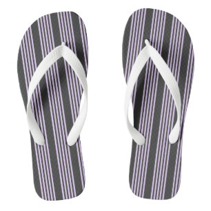 Lilac-lila-Holzkohle-Fünf-Streifen Badesandalen