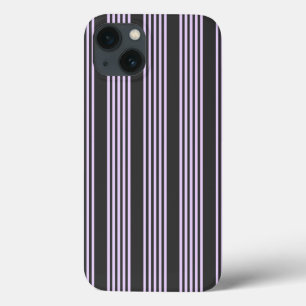 Lilac-lila-Holzkohle-Fünf-Streifen Case-Mate iPhone Hülle