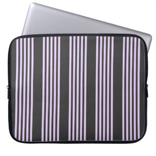 Lilac-lila-Holzkohle-Fünf-Streifen Laptopschutzhülle