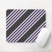 Lilac-lila-Holzkohle-Fünf-Streifen Mousepad (Mit Mouse)
