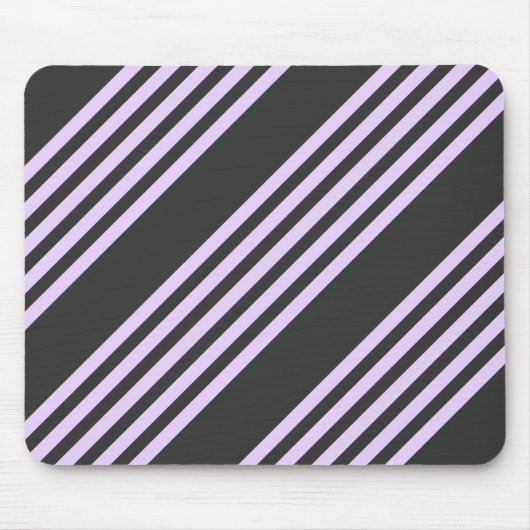 Lilac-lila-Holzkohle-Fünf-Streifen Mousepad (Vorne)