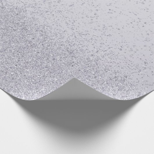 Lilac Lila Imitats Glitzer Geschenkpapier (Ecke)