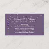 Lilac Lila Lavender Essential Oils Visitenkarte (Rückseite)