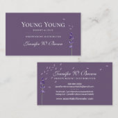 Lilac Lila Lavender Essential Oils Visitenkarte (Vorne/Hinten)