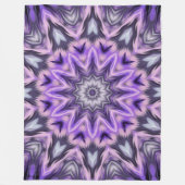 Lilac lila Mandala Fleecedecke (Vorderseite)