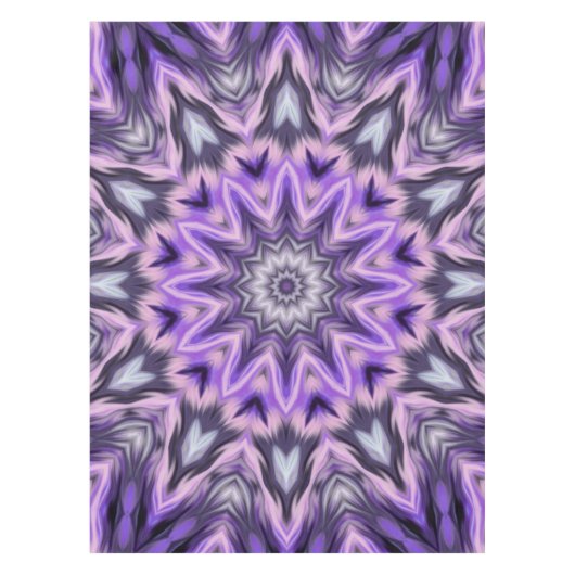 Lilac lila Mandala Tischdecke (Vorderseite)