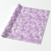 Lilac Lila marokkanisches Quatrefolienmuster Geschenkpapier (Ungerollt)