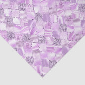 Lilac Lila marokkanisches Quatrefolienmuster Seidenpapier (Ausschnitt)