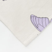 Lilac Lila Minimal Girl Niedlich Butterfly Muster Fleecedecke (Ecke)