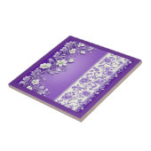 Lilac-Lila Muster Fliese (Seite)