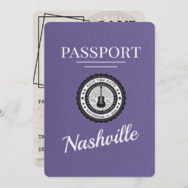 Lilac Lila Nashville Passport Save the Date