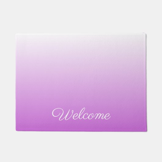Lilac lila ombre personalisiert name fußmatte (Vorderseite)