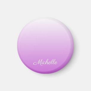 Lilac lila ombre personalisiert name magnet