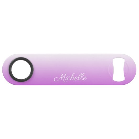 Lilac lila ombre personalisiert name speedflaschenöffner (Vorderseite (Horizontal))