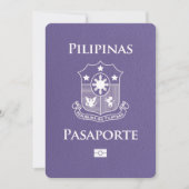 Lilac Lila Philippines Pass Save the Date (Vorderseite)