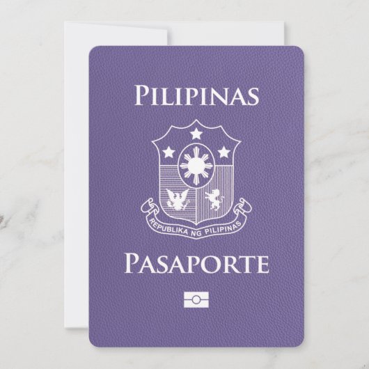 Lilac Lila Philippines Pass Save the Date (Vorderseite)