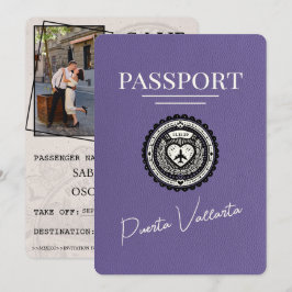Lilac Lila Puerta Vallarta Passport Save The Date