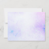 Lilac Lila Quinceanera RSVP Karte (Rückseite)