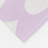 Lilac Lila Retro Groovy Baby Blume Muster Fleecedecke (Ecke)