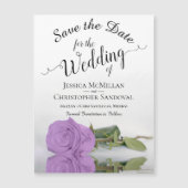 Lilac Lila Rose Wedding Save the Date Magnet (Vorderseite)