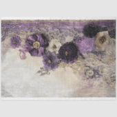 Lilac Lila Scrapbook Mixed Media Floral & Lace Seidenpapier (Vorderseite)
