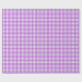 Lilac Lila Simple Kariert Geschenkpapier (Flach)