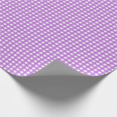 Lilac Lila Simple Kariert Geschenkpapier (Ecke)