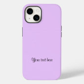 Lilac-Lila, solide farbige TEMPLATE, Case-Mate iPhone Hülle (Rückseite)