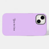 Lilac-Lila, solide farbige TEMPLATE, Case-Mate iPhone Hülle (Rückseite (Horizontal))