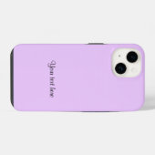 Lilac-Lila, solide farbige TEMPLATE, iPhone Hülle (Rückseite (Horizontal))