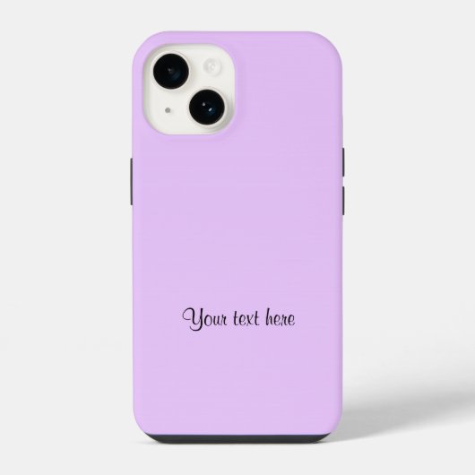 Lilac-Lila, solide farbige TEMPLATE, iPhone Hülle (Rückseite)
