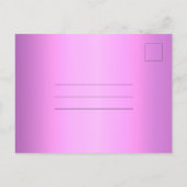 Lilac Lila Sweet 16 Save the Date Postkarte (Rückseite)