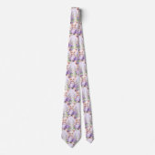 Lilac Lila Teddy Bear Neck Tie Krawatte (Vorderseite)
