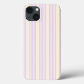 Lilac lila und beige fünf Streifen Case-Mate iPhone Hülle (Rückseite)