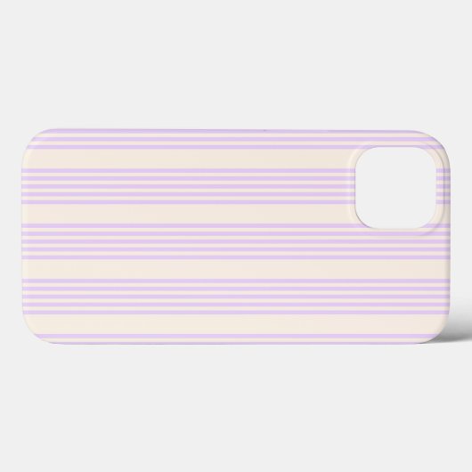 Lilac lila und beige fünf Streifen Case-Mate iPhone Hülle (Rückseite (Horizontal))