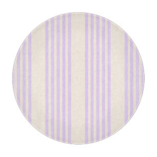 Lilac lila und beige fünf Streifen Schneidebrett