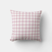 Lilac Lila und White Gingham Pattern Kissen (Vorderseite)