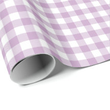 Lilac Lila und White Pastel Gingham