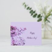 Lilac lila violett postkarte (Stehend Vorderseite)