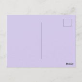 Lilac lila violett postkarte (Rückseite)