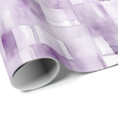 Lilac Lila Watercolor Abstrakt Geschenkpapier (Rolleneckpunkt)