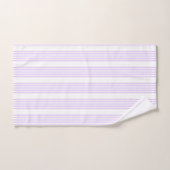 Lilac-lila-weiß-Streifen Badhandtuch Set (Handtuch)