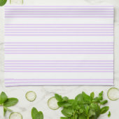Lilac-lila-weiß-Streifen Geschirrtuch (Gefaltet)