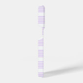 Lilac-lila-weiß-Streifen iPhone Hülle (Rechte Seite)