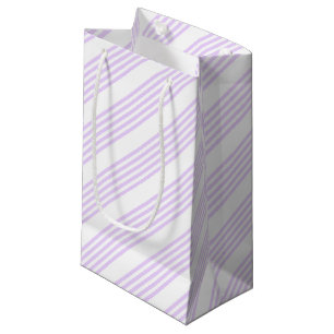 Lilac-lila-weiß-Streifen Kleine Geschenktüte