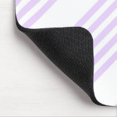 Lilac-lila-weiß-Streifen Mousepad (Ecke)