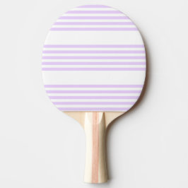Lilac-lila-weiß-Streifen Tischtennis Schläger